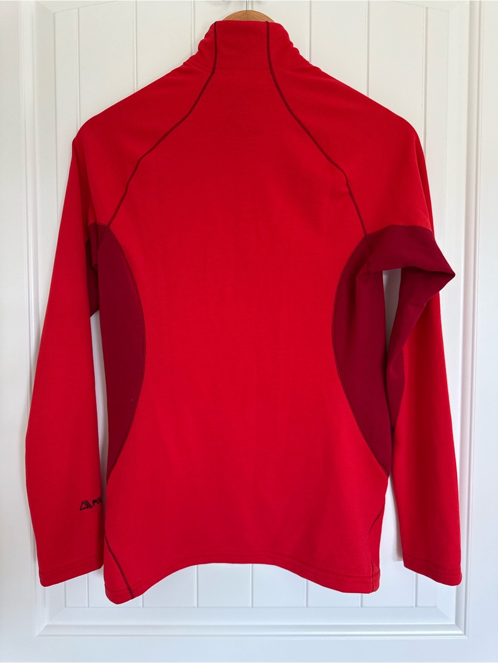 Patagonia Capilene 3 Midweight 1/4 Zip Pullover Red Polartec Base Layer Tops S - Picture 4 of 7